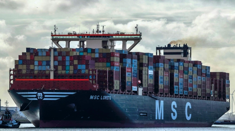 El “MSC Loreto” está adscrito al Servicio Lion de MSC.