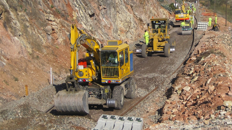 Obras en el tramo Bobadilla-Algeciras.