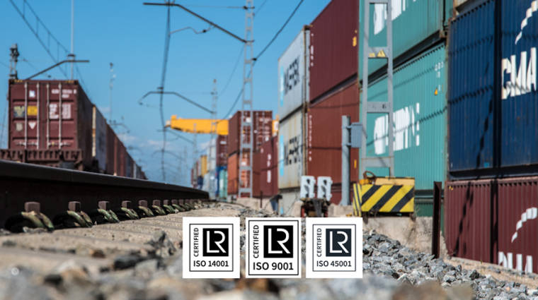 Conte Rail, operador del Puerto Seco de Coslada en Madrid, ha renovado sus certificaciones ISO 9001:2015, 14001:2015 y 45001:2018.