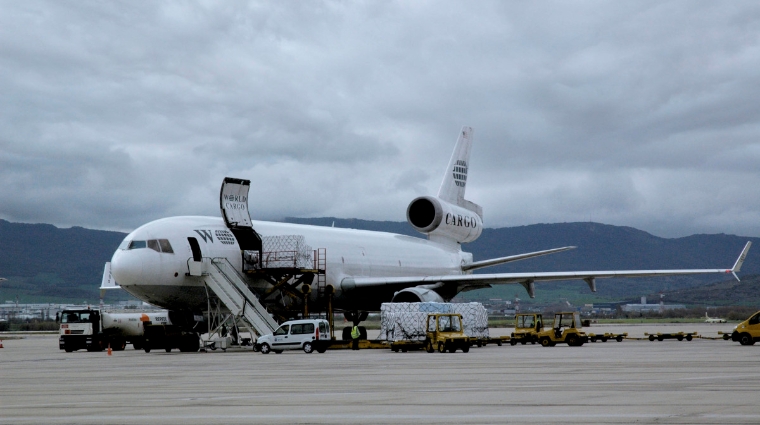 Foronda, en Vitoria-Gasteiz, es el cuarto mayor aeropuerto carguero. Foto J.P.