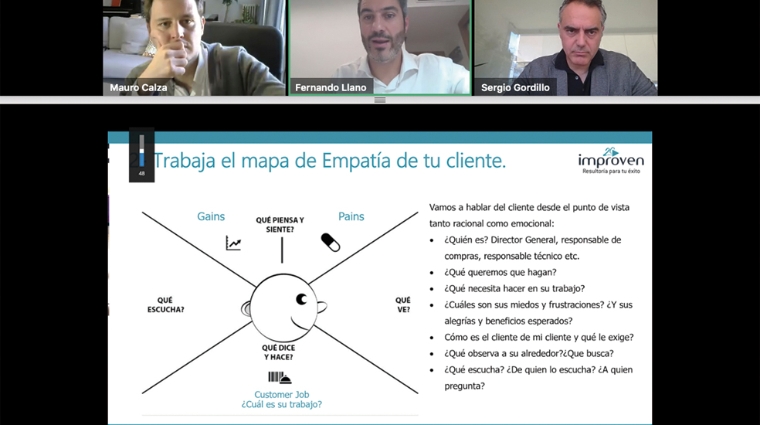 Un momento del webinar organizado por Improven.