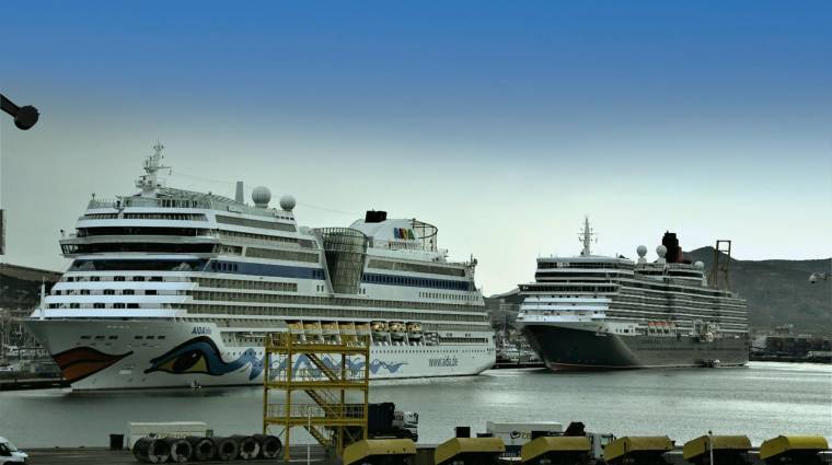 Los cruceros han recalado hoy a primera hora en el puerto de Cartagena.