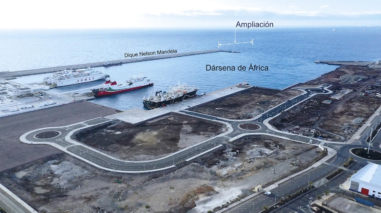 El proyecto “Prolongación del dique de La Esfinge (4ª fase)” cuenta con 31 millones, de los que el 80% son fondos Connecting Europe Facility, CEF.