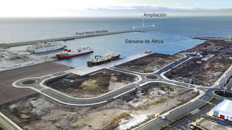Las obras consistirán en la prolongación del actual dique de La Esfinge en dirección N-S en una longitud total de 238,5 metros.