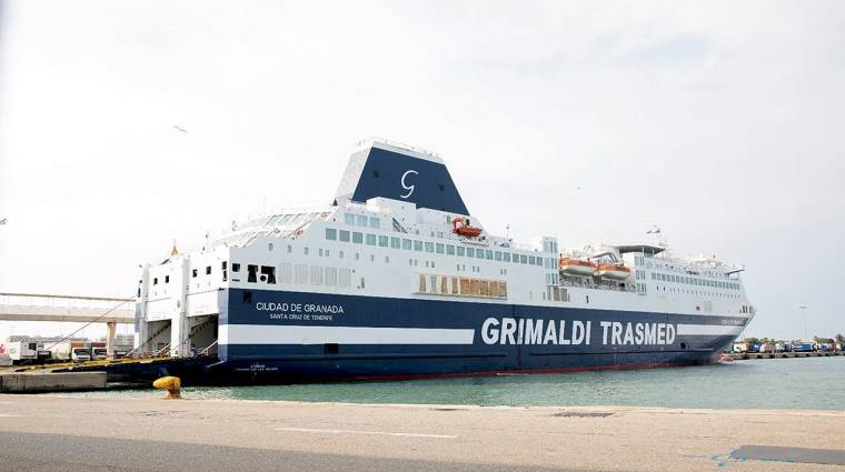 El “Ciudad de Granada” es uno de los seis buques de la flota de Trasmed.