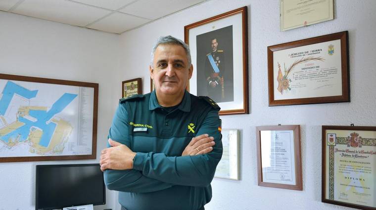 Antonio Carrillo Gómez, capitán de la Guardia Civil y jefe de la Compañía Puerto y Aeropuerto de Valencia.