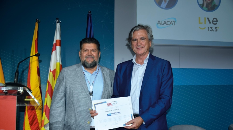 Moisés Solís, presidente de ALACAT, y Jesús Cuéllar, presidente de Foro MADCargo. Foto M.J.