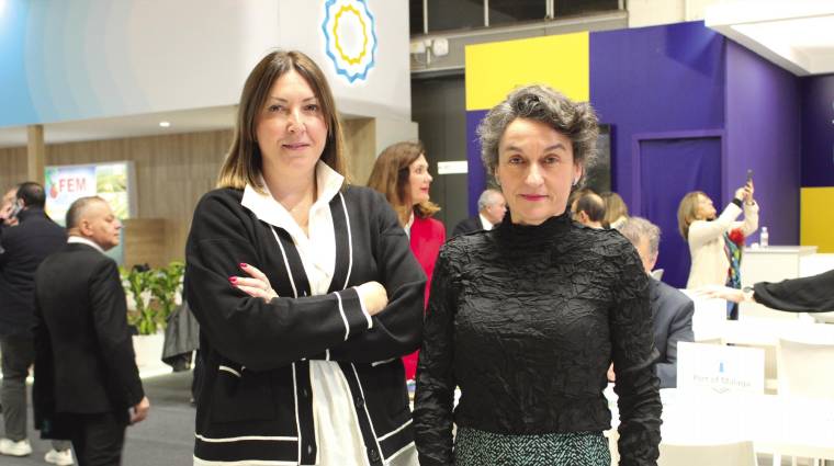 Cristina Rodríguez, jefa de Comercial y Clientes; y Mar Chao, directora Comercial y Desarrollo de Negocio, de la AP de Valencia. Foto B.C.