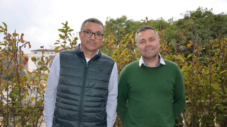 Ximo Talens, CEO de ETEU Container; y Juan Mafé, container sales executive. Foto: Raúl Tárrega.