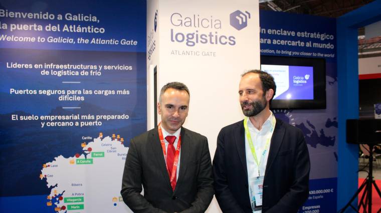 Fernando Guldris, director del IGAPE; y Xoan Martínez, presidente del Clúster da función loxística de Galicia. Foto J.C.S.