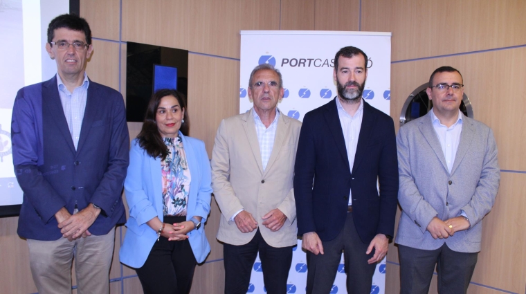 Manuel Arana, director de Planificación y Desarrollo de Puertos del Estado; Ana Núñez, subdirectora general de Seguridad, Contaminación e Inspección Marítima en la Dirección General de la Marina Mercante; Enrique Vidal, presidente de la Autoridad Portuaria de Castellón; Benito Núñez Quintanilla, director general de la Marina Mercante y Miguel Ángel Gómez, capitán Marítimo de Castellón, han inaugurado la jornada.