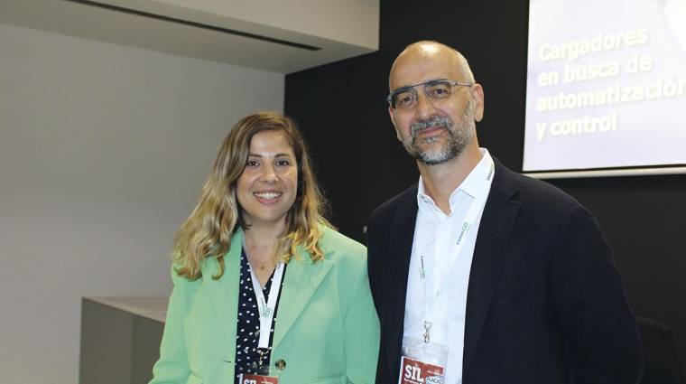 Verónica Rodríguez, marketing manager iberia y Antoine Bertrandy, CEO de CargoON. Foto: J.P.