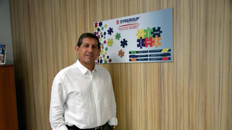 Adolfo Romero, director general de Syrgroup, en su nuevo despacho. Foto Loli Dolz.
