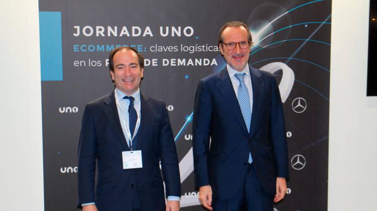 Borja Carabante, delegado de Movilidad del Ayuntamiento de Madrid (izquierda) y Francisco Aranda, presidente de UNO (derecha). Foto M.J.