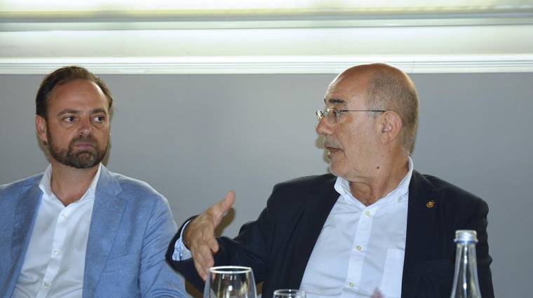 Alfredo Soler, vicepresidente de Propeller Valencia; y Pedro Coca, presidente de la asociación. Foto: Raúl Tárrega.