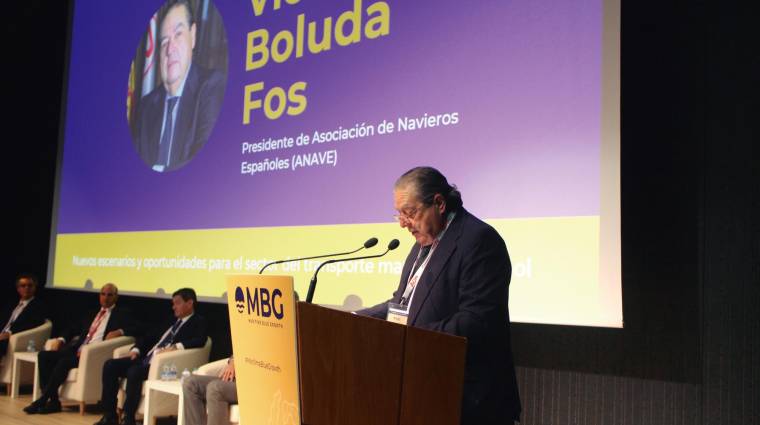 Vicente Boluda ha destacado la descarbonización como el principal reto para el sector del transporte marítimo español e internacional en los próximos años. Foto J.P.