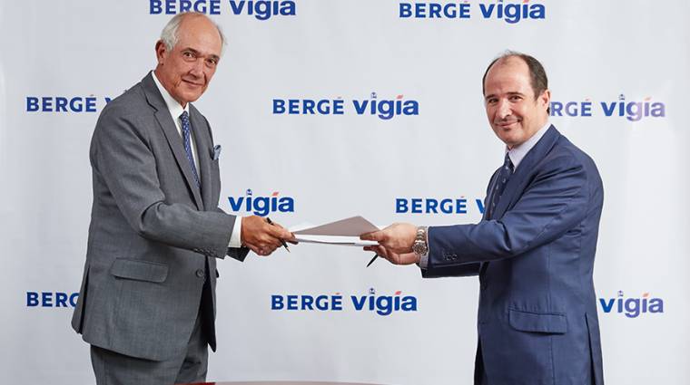 Gonzalo Echeverry, presidente de Transportes Vigía, y Jaime Gorbeña, presidente de Bergé.