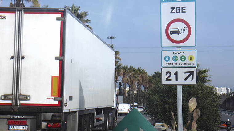El sector de transporte urbano de mercanc&iacute;as de Barcelona, con la ampliaci&oacute;n de la moratoria, dispone hasta julio de 2021 para cumplir con la normativa de la ZBE. Foto Mavi Guirao.