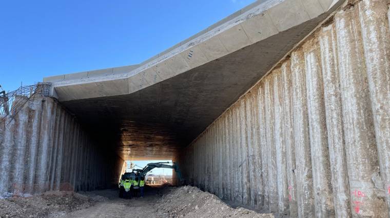 Finalizan las obras del paso soterrado que conectará la ZAL de Tarragona y la rotonda de La Piconadora