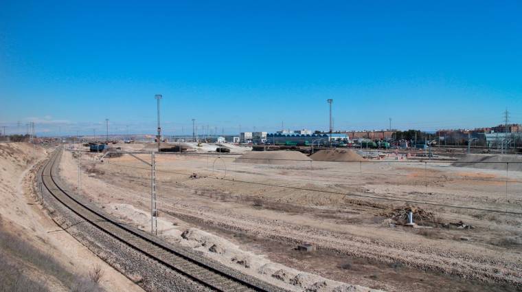 Vista de las obras de la terminal intermodal Madrid-Vicálvaro. Foto M.J.