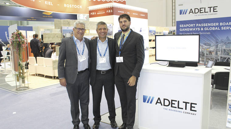 Jaume S&aacute;nchez, Regional Sales Manager; Jordi Florete, Vicepresident; y Jorge Granados, Product Manager, de Adelte. Foto Eva Monr&oacute;s.