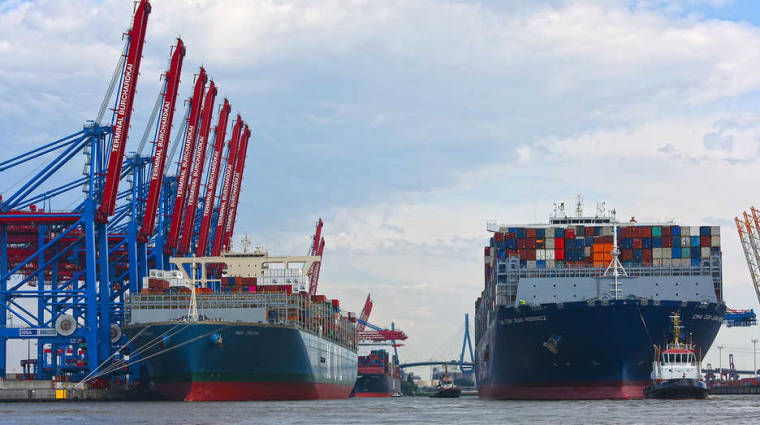 El Puerto de Hamburgo presenta sus tr&aacute;ficos hasta junio.