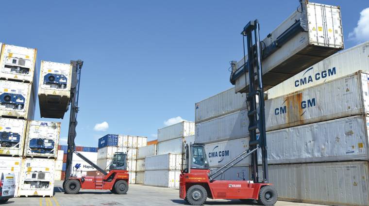 Intercontainer da un nuevo paso hacia una mayor efciencia de la mano de Kalmar, cuyas unidades otorgan un plus de fiabilidad y seguridad. Foto: Ra&uacute;l T&aacute;rrega.