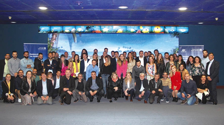 Representantes de United Airlines y de Gen-Air celebraron junto a numerosos profesionales del sector a&eacute;reo de Barcelona la entrada en servicio del B787-10 en la ruta directa con Nueva York.