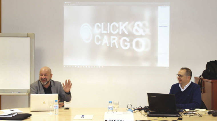 Gabriel Ortega y Albert Ruiz, cofundadores de Click&amp;Cargo. Foto E. Garc&iacute;a.