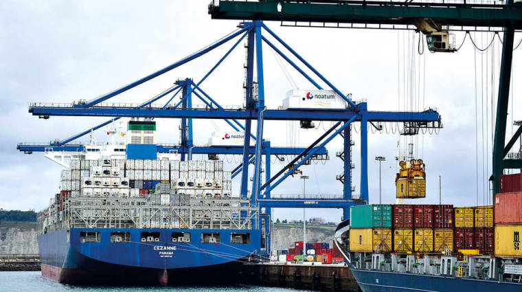 Las instalaciones del Puerto de Bilbao concentran la mayor parte de las importaciones del Pa&iacute;s Vasco.