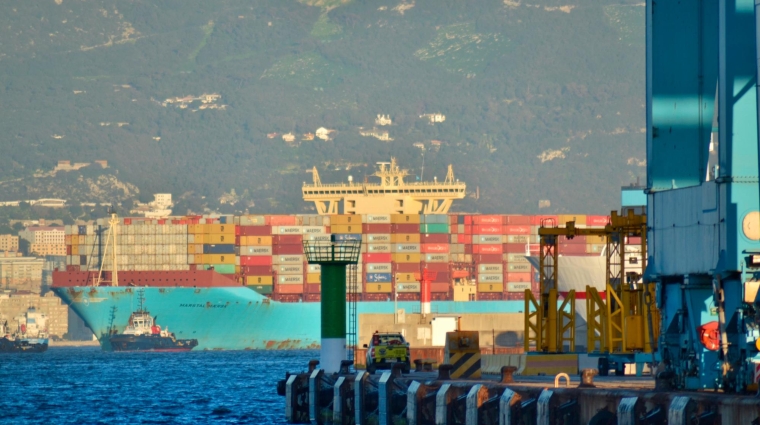 Megaship “Marstal Maersk” en el Puerto de Algeciras.