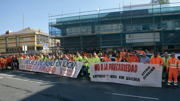 ACBE llama a los trabajadores a alcanzar un acuerdo que evite una huelga en un contexto de ca&iacute;da de los tr&aacute;ficos. Foto J.P.