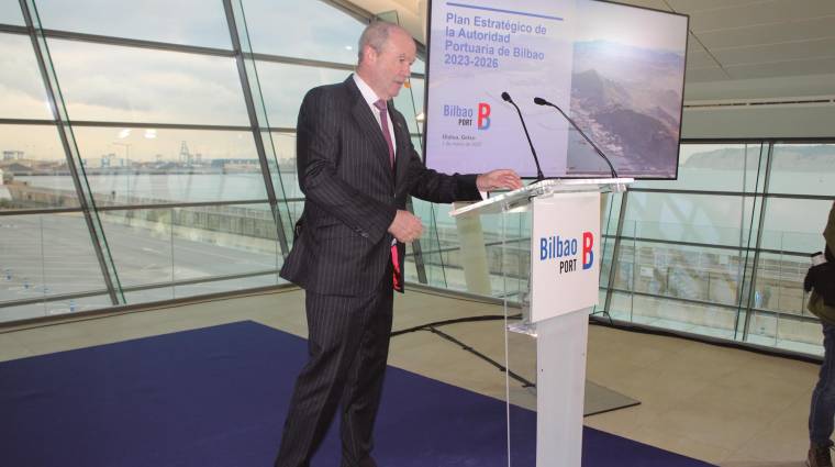 El presidente de la AP de Bilbao, en la presentación del Plan Estratégico el pasado marzo. Foto J.P.