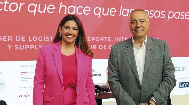 Blanca Sorigué, directora general y Pere Navarro, enviado especial del Estado para el CZFB. Foto: J.P.