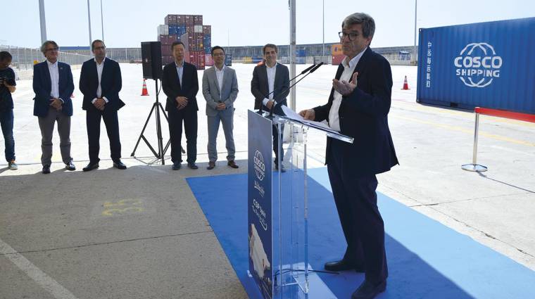 Inauguración servicio ferroviario Valencia-Portugal de CSP Spain