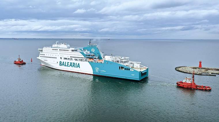 El nuevo buque de Baleària entrará en funcionamiento el próximo 3 de abril.