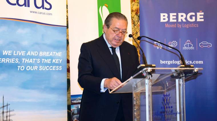Vicente Boluda, presidente de ANAVE, durante su discurso. Foto M.J.