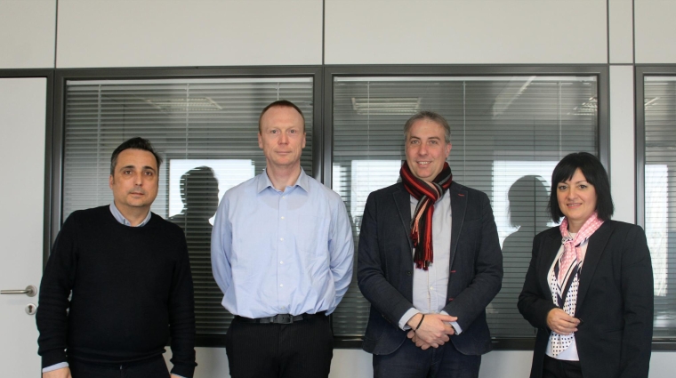 Jean-Yves Lefrancier, operations manager; Toon Pauwels, CEo; David Álvarez, director comercial y Alícia Cuquet, finance manager de Molenbergnatie. Foto: J.P.