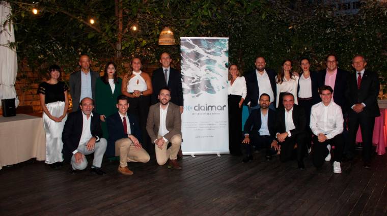El equipo de Claimar celebra la buena acogida de la compañía en el sector. Foto B.C.