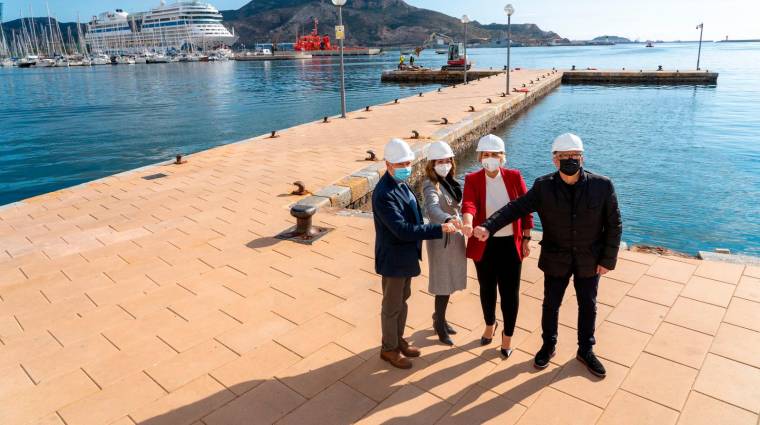 Arrancan las obras de la primera fase de Plaza Mayor para integrar la fachada marítima a la vida diaria de los cartageneros.