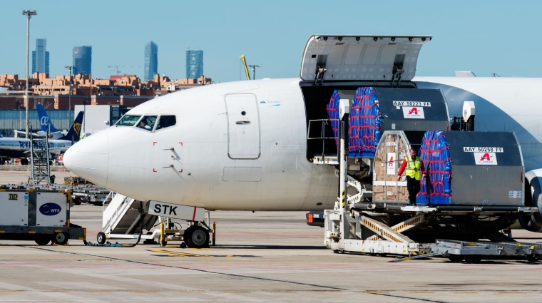 Madrid-Barajas ha superado en julio las 52.000 toneladas, el 15,6% más que el mismo mes de 2022.