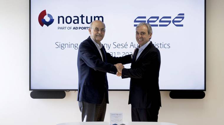 El CEO de Noatum Group, Antonio Campoy junto a Alfonso Sesé, presidente de Grupo Sesé.