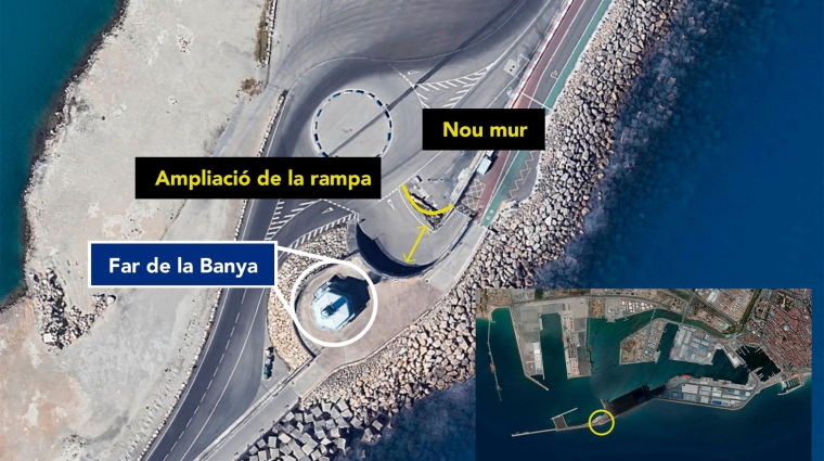 Las obras se realizarán a la altura del Faro de la Banya.