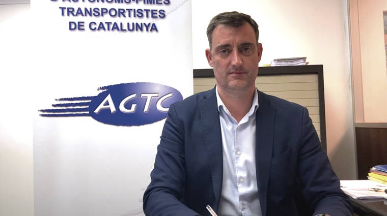 Carlos Folchi, secretario general de la Asociaci&oacute;n General d&rsquo;Aut&ograve;noms-PIMES Transportistes de Catalunya (AGTC).