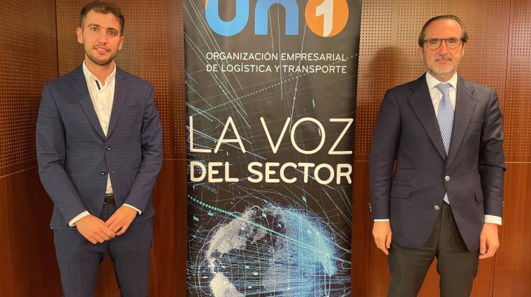 El presidente de UNO Logística, Francisco Aranda (a la derecha), y el general manager de TPF Consulting, Jesús Fajardo (izquierda).