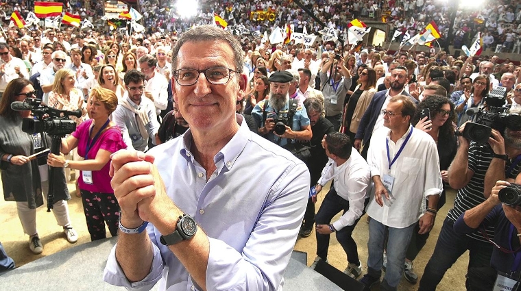 Alberto Núñez Feijóo, candidato del Partido Popular a la presidencia del Gobierno.