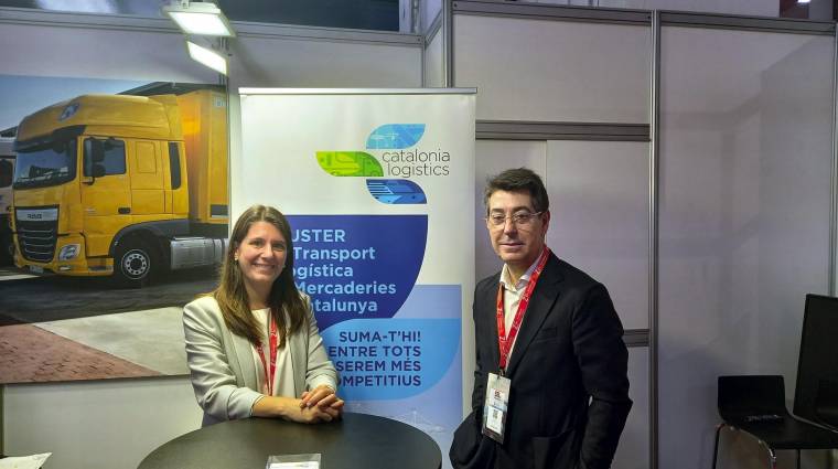 Marta Losada, gerente del Cluster Catalonia Logistics, y Joaquim Salvat, presidente del Cluster.