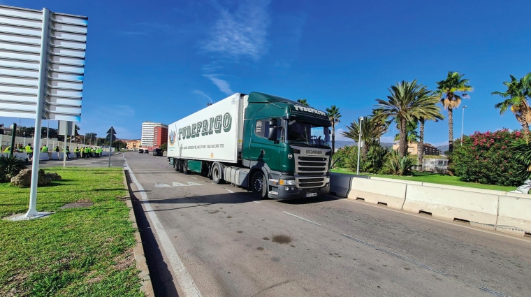 El acceso y salida de camiones en el Puerto de Algeciras se produjo con total normalidad en el día de ayer, según la APBA.