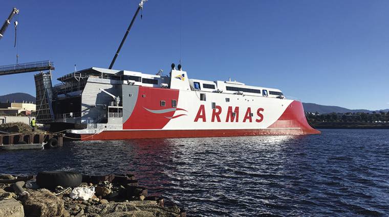 El nuevo buque del Grupo Armas Trasmediterr&aacute;nea rinde homenaje al volc&aacute;n m&aacute;s reciente de Canarias.