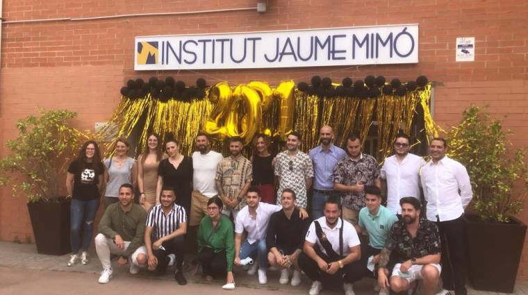 Alumnos del Ciclo Formativo de Grado Superior de Transporte y Log&iacute;stica del Instituto Jaume Mim&oacute;.